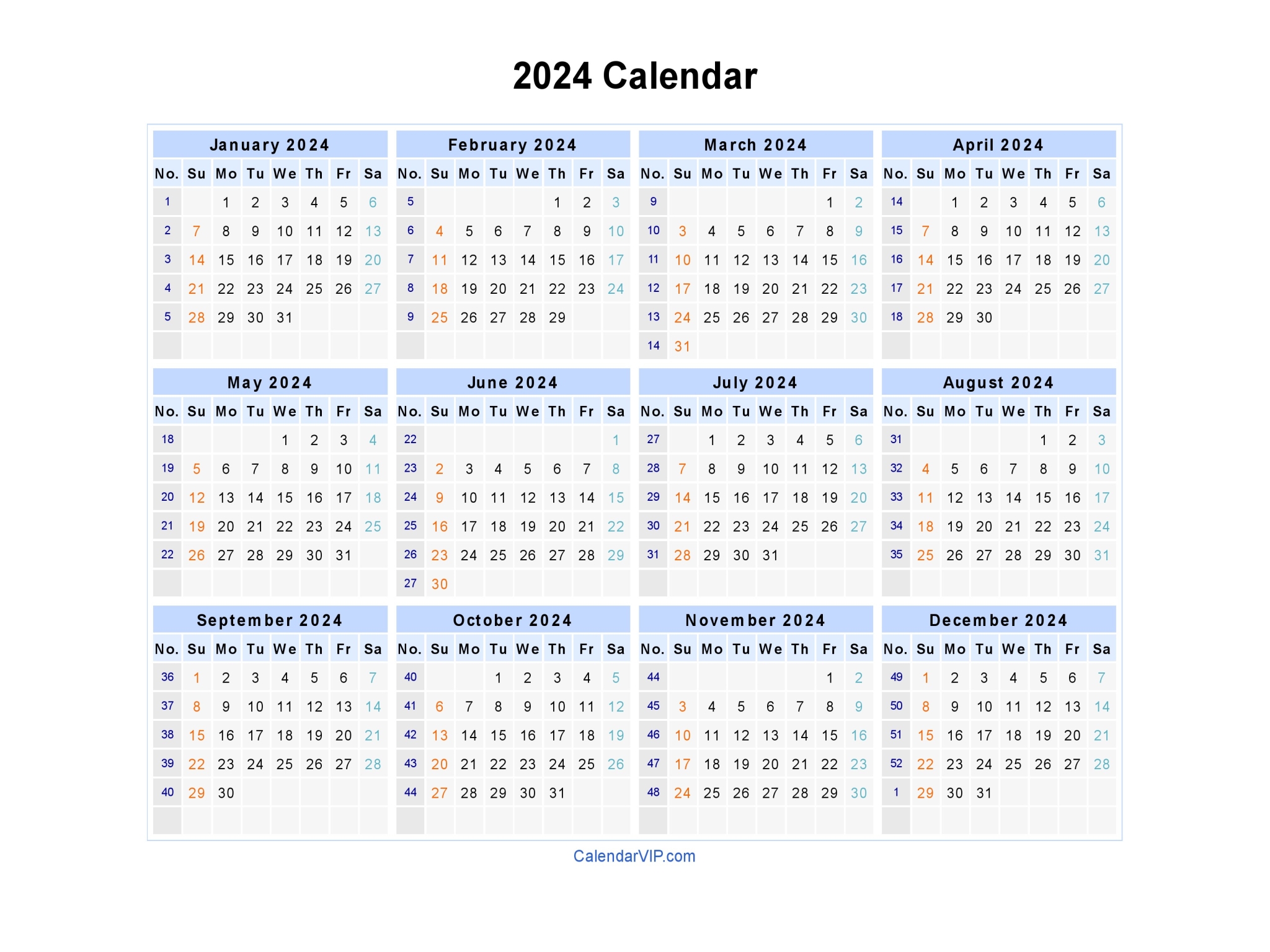 2024 year calendar yearly printable yearly calendar 2024 free