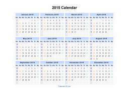 2015 Calendar Landscape