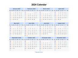 2024 Calendar Landscape