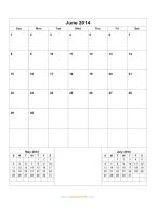 June 2014 Calendar