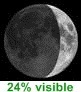24% visible