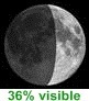 36% visible